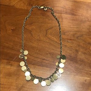 Tory Burch gold logo necklace